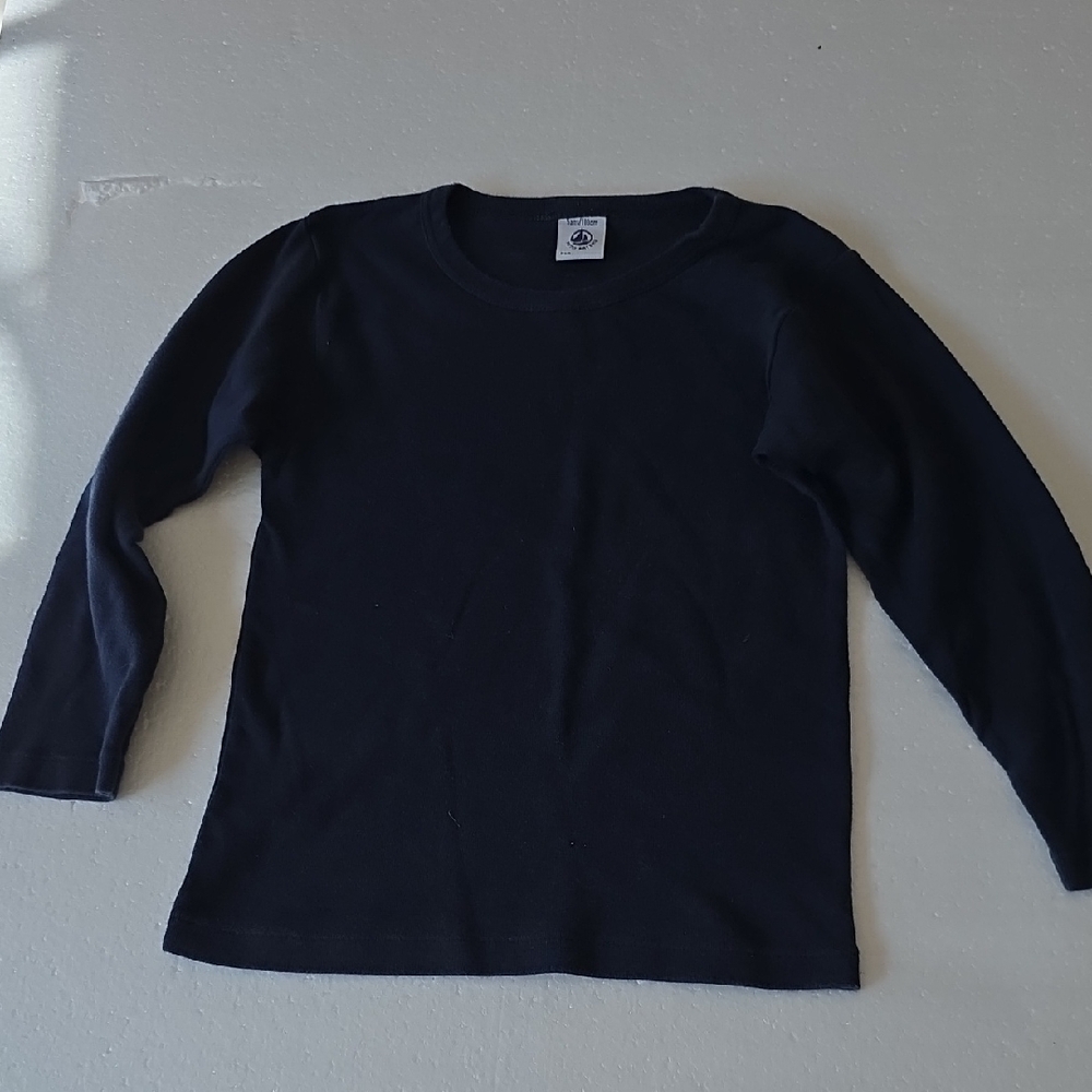 Navy Long Sleeve Crewneck Shirt Baby